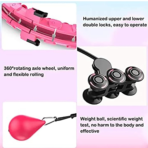 Weighted Smart Hula Hoop 2 in 1 for Abdomen Fitness and Weight Loss - Picture 10 of 10
